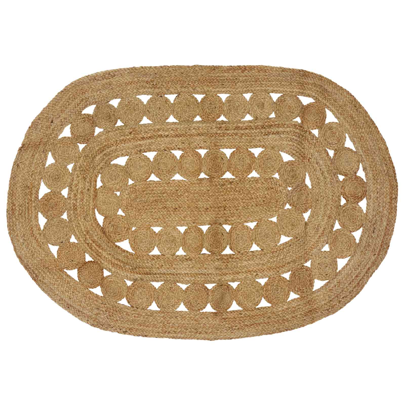 Tapijt Bruin 122 x 183 cm Jute image 1