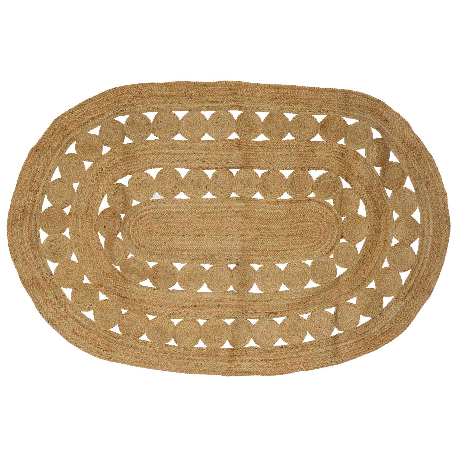 Tapijt Bruin 152 x 245 cm Jute image 1