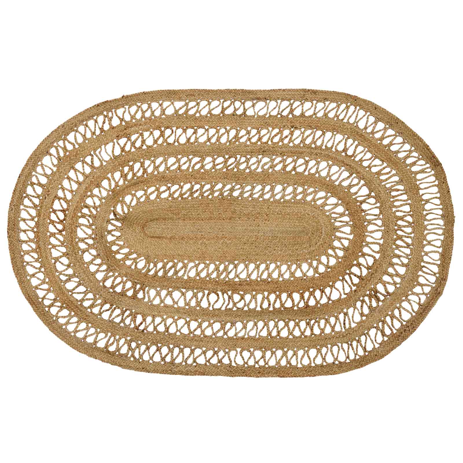 Tapijt Bruin 122 x 183 cm Jute image 1