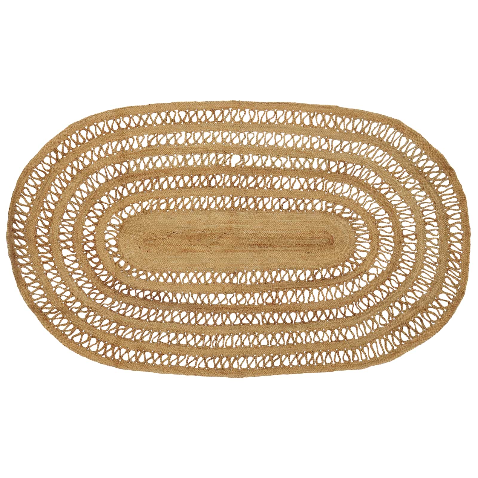 Tapijt Bruin 152 x 245 cm Jute image 1