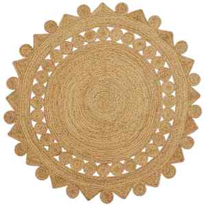 Preproga Rjava Ø 240 cm Juta