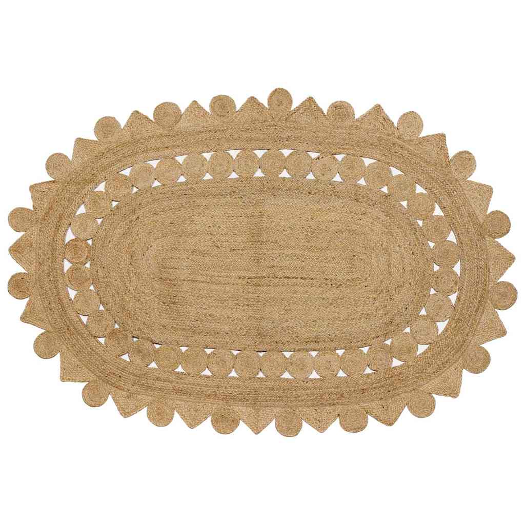 vidaXL Teppich Beige 205 x 305 cm Jute