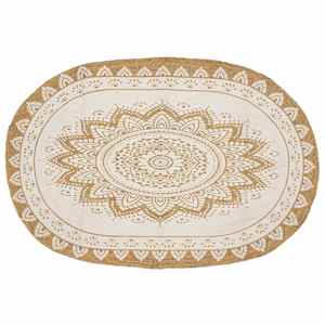 Jutna preproga Cvetlični Naravna 205 x 305 cm Juta