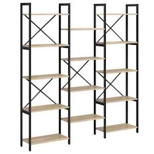 vidaXL Raamatukapp 156 x 25 x 167 cm Tehispuit Sonoma tamm