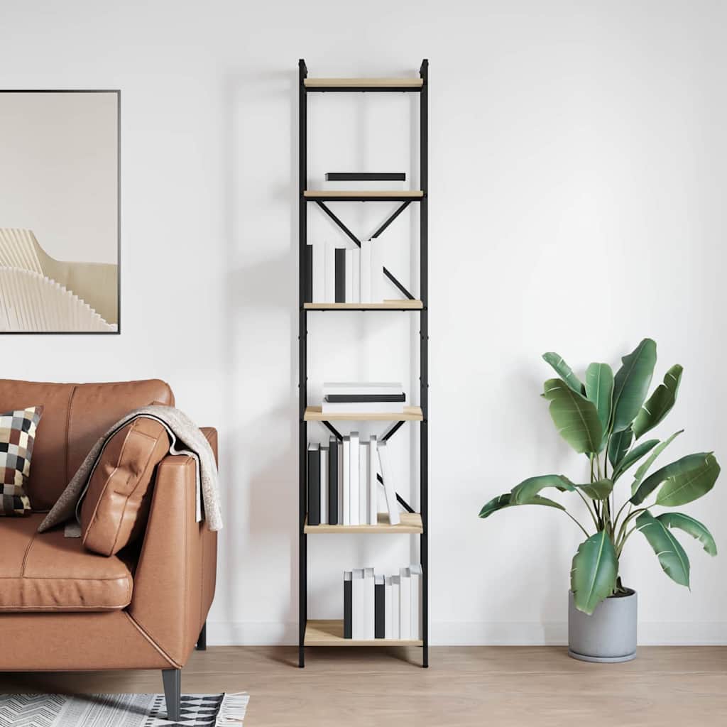 Raamatukapp Sonoma tamm 40 x 30 x 188 cm Tehispuit