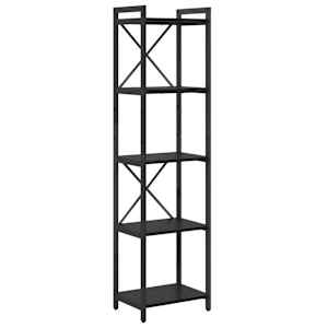 vidaXL Raamatukapp 40 x 30 x 155 cm Tehispuit Must tamm