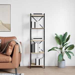 Knjižna polica Sonoma hrast 40 x 30 x 155 cm Konstruiran les