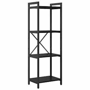 vidaXL Raamatukapp 40 x 30 x 119 cm Tehispuit Must tamm