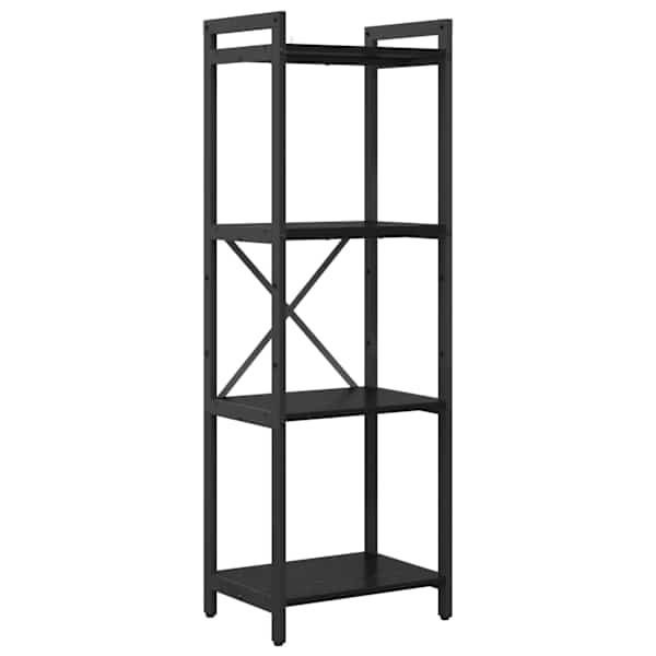 vidaXL Raamatukapp 40 x 30 x 119 cm Tehispuit Must tamm