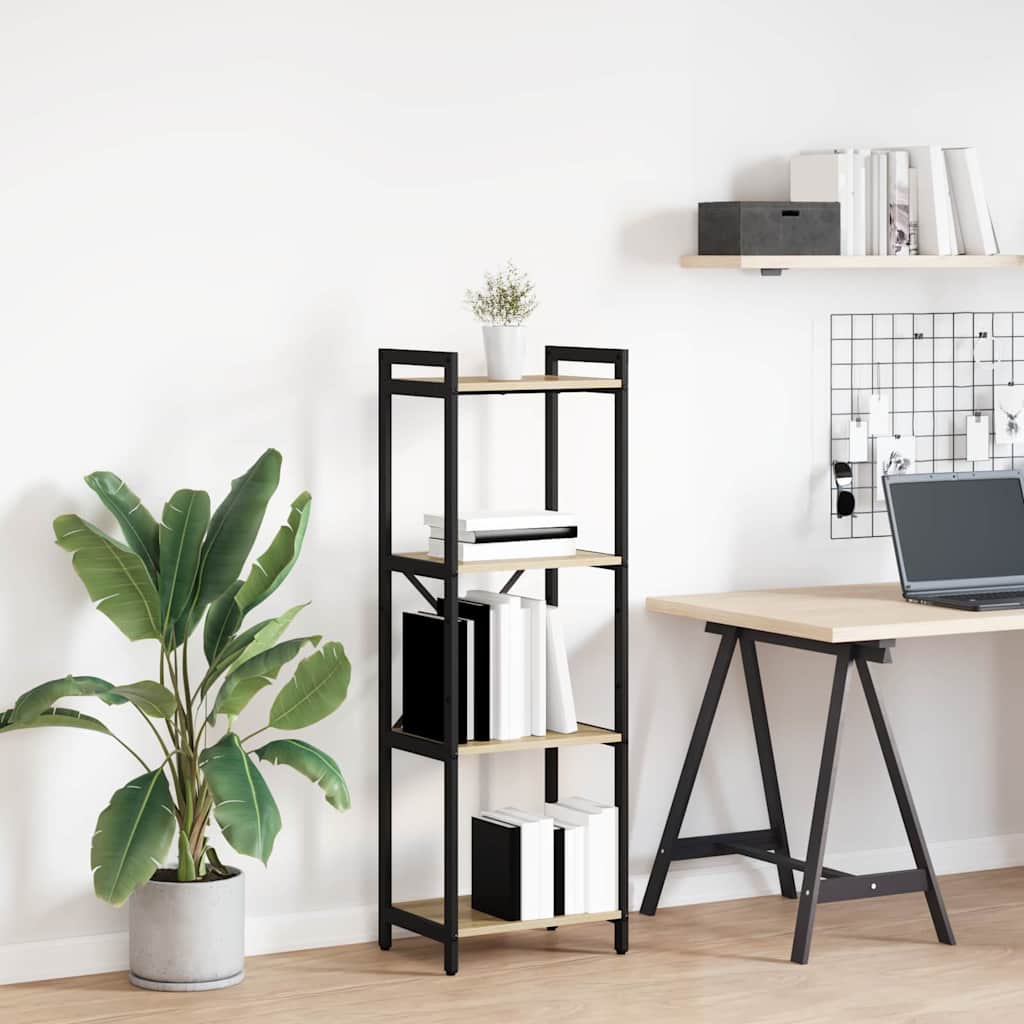 Raamatukapp Sonoma tamm 40 x 30 x 118 cm Tehispuit