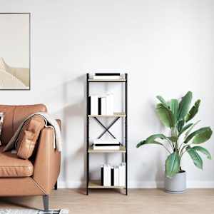 Knihovna Sonoma dub 40 x 30 x 119 cm kompozitní dřevo - obrázek 4