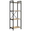 vidaXL Raamatukapp 40 x 30 x 119 cm Tehispuit Sonoma tamm