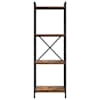 vidaXL Raamatukapp 40 x 30 x 119 cm Tehispuit Suitsetatud tamm