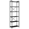 vidaXL Raamatukapp 60 x 30 x 189,5 cm Tehispuit Must tamm