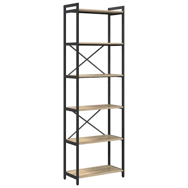 vidaXL Raamatukapp 60 x 30 x 189,5 cm Tehispuit Sonoma tamm