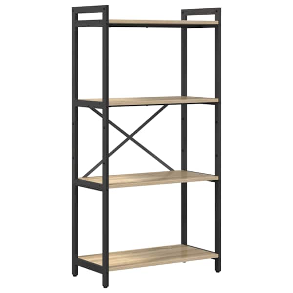 vidaXL Raamatukapp 60 x 30 x 120 cm Tehispuit Sonoma tamm