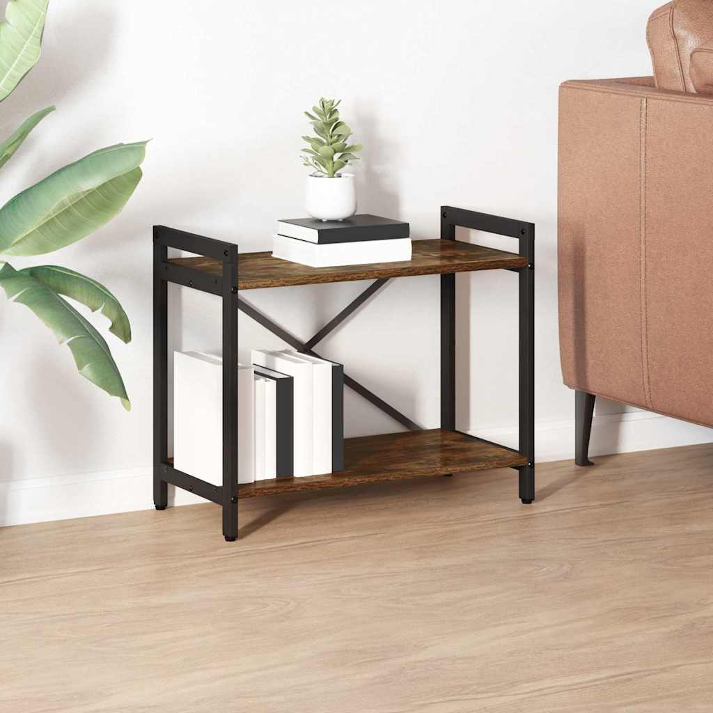 Raamatukapp Suitsutatud tamm 60 x 30 x 48.5 cm Tehispuit