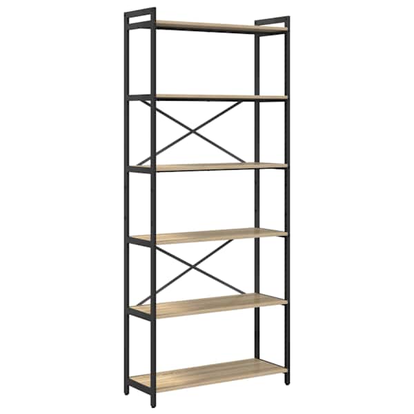 vidaXL Raamatukapp 80 x 30 x 189,5 cm Tehispuit Sonoma tamm