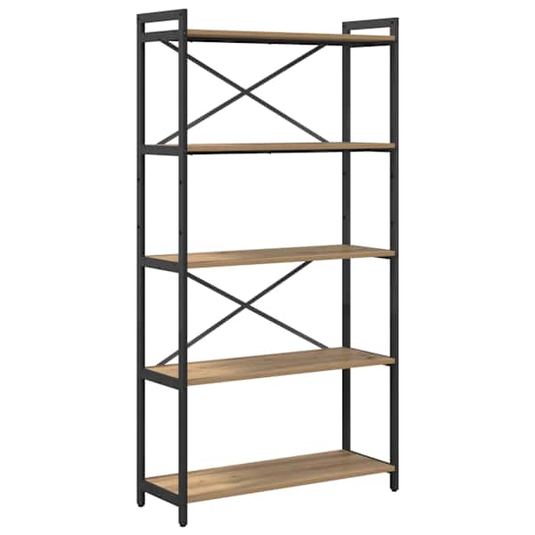vidaXL Raamatukapp 80 x 30 x 155 cm Tehispuit K&auml;sit&ouml;&ouml;puu