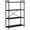 vidaXL Raamatukapp 80 x 30 x 120 cm Tehispuit Must tamm