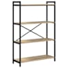 vidaXL Raamatukapp 80 x 30 x 120 cm Tehispuit Sonoma tamm