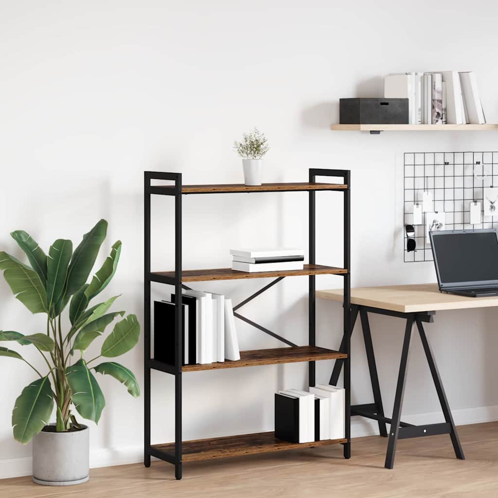 Raamatukapp Vana puit 80 x 30 x 118 cm Puitlaastplaat