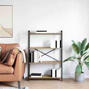 Knihovna Artisanový dub 80 x 30 x 120 cm kompozitní dřevo - obrázek 4