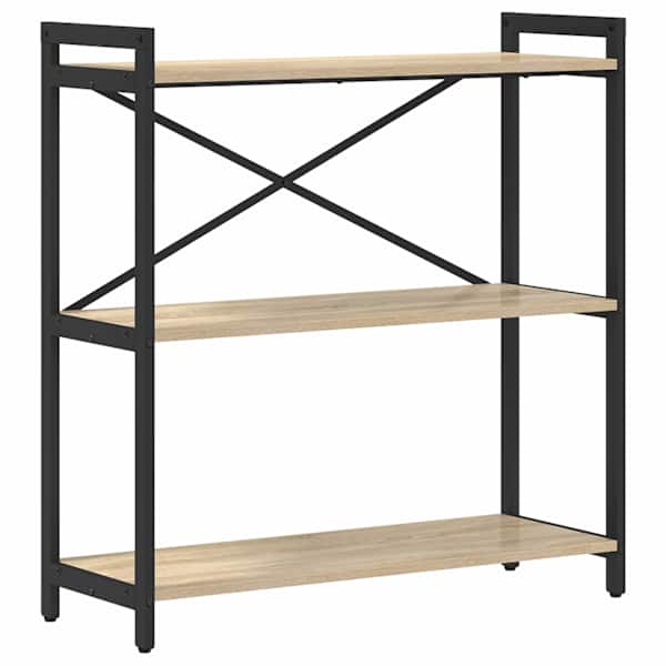 vidaXL Raamatukapp 80 x 30 x 85 cm Tehispuit Sonoma tamm