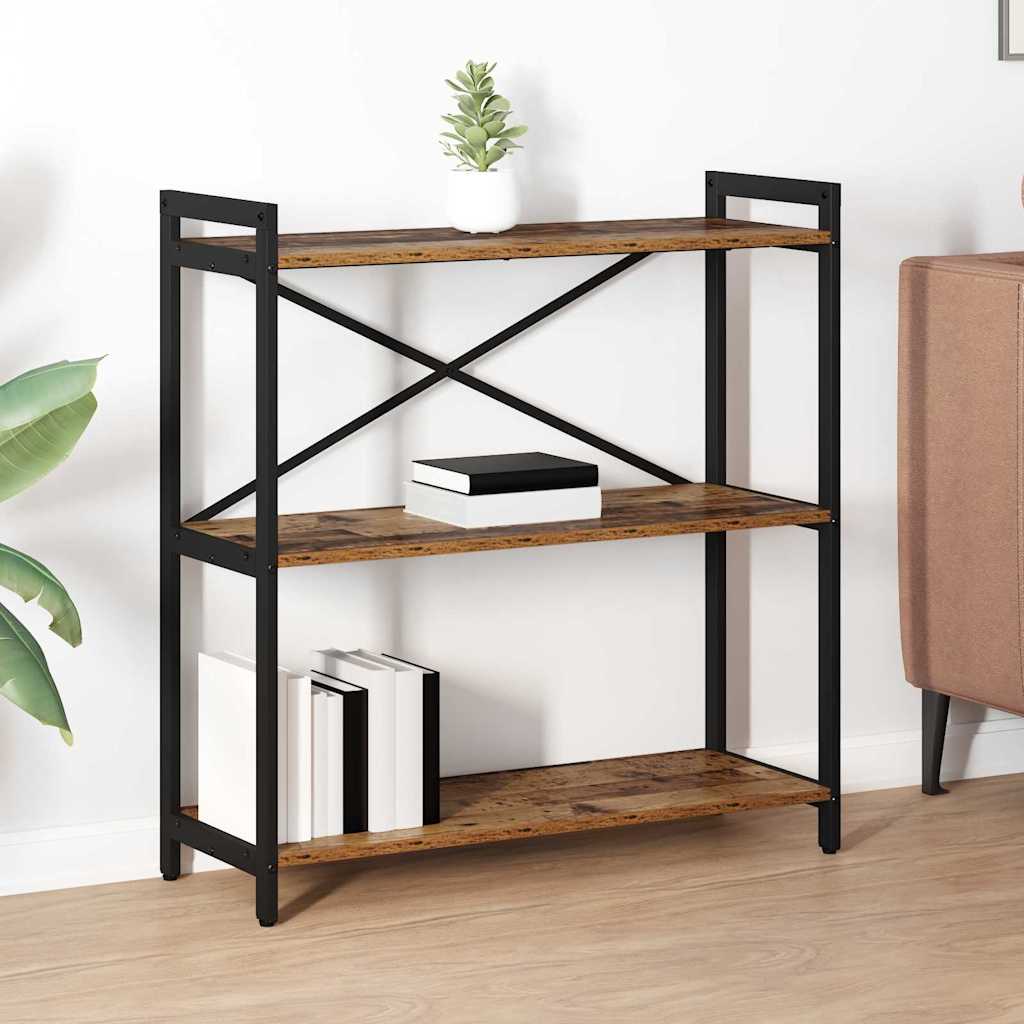 Bogreol Gammelt træ 80 x 30 x 83 cm Konstrueret træ