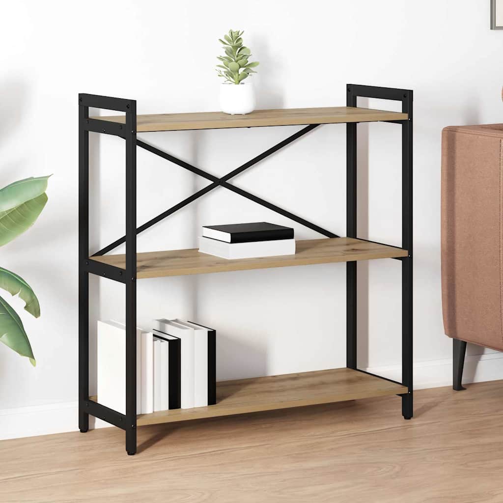 Bogreol artisan eg 80 x 30 x 83 cm Konstrueret træ