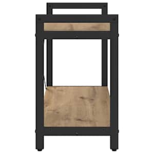 Knihovna Artisanový dub 80 x 30 x 50 cm kompozitní dřevo - obrázek 6