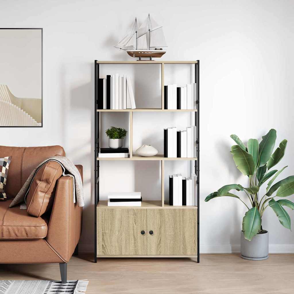 Bogreol Sonoma-eg 80 x 30 x 155,5 cm Konstrueret træ