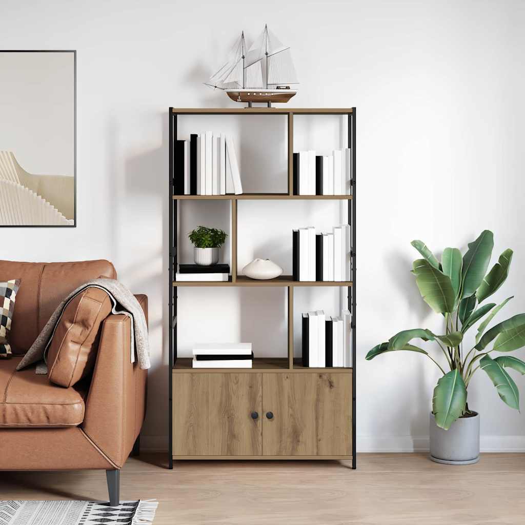 Raamatukapp käsitöötamm 80 x 30 x 155.5 cm Tehispuit