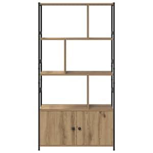 Knihovna 80 x 30 x 155,5 cm kompozitní dřevo Artisanový dub - obrázek 6