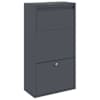 vidaXL Pakiautomaat ladustamisega Antratsiit 44 x 22 x 82 cm Teras