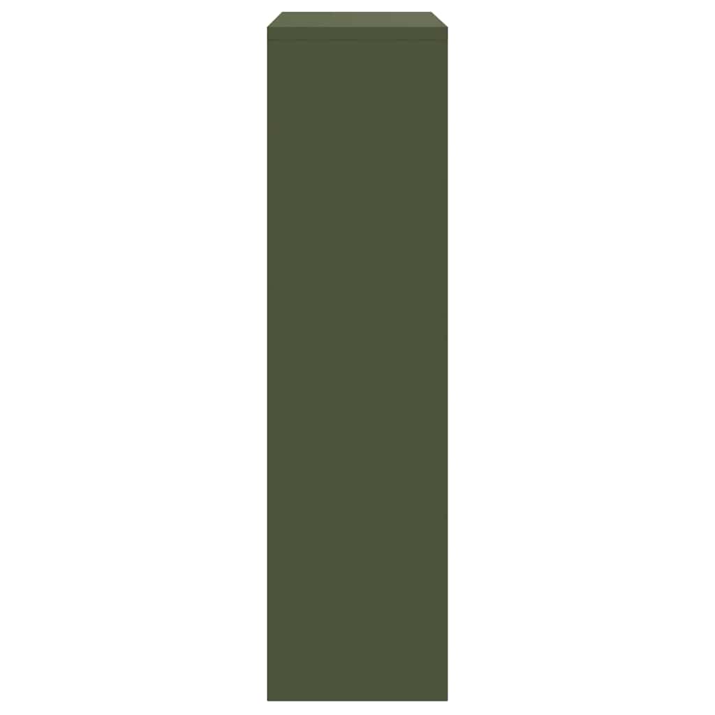 Pakket inwerp box met opslag Olijf Groen 44 x 22 x 82 cm Staal image 6