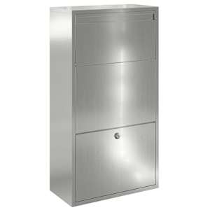 vidaXL Pakiautomaat ladustamisega H&otilde;bedane 44 x 22 x 82 cm Tsinkteras