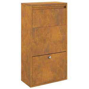 vidaXL Pakiautomaat ladustamisega Rooste 44 x 22 x 82 cm terase t&uuml;&uuml;p
