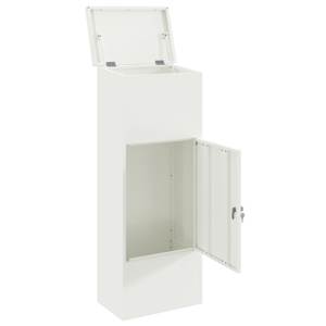 Schránka na balíky s úložištěm Bílá 44,5 x 29 x 110,5 cm Ocel - obrázek 4