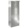 vidaXL Pakiautomaat ladustamisega Must 44,5 x 29 x 110,5 cm Tsinkteras