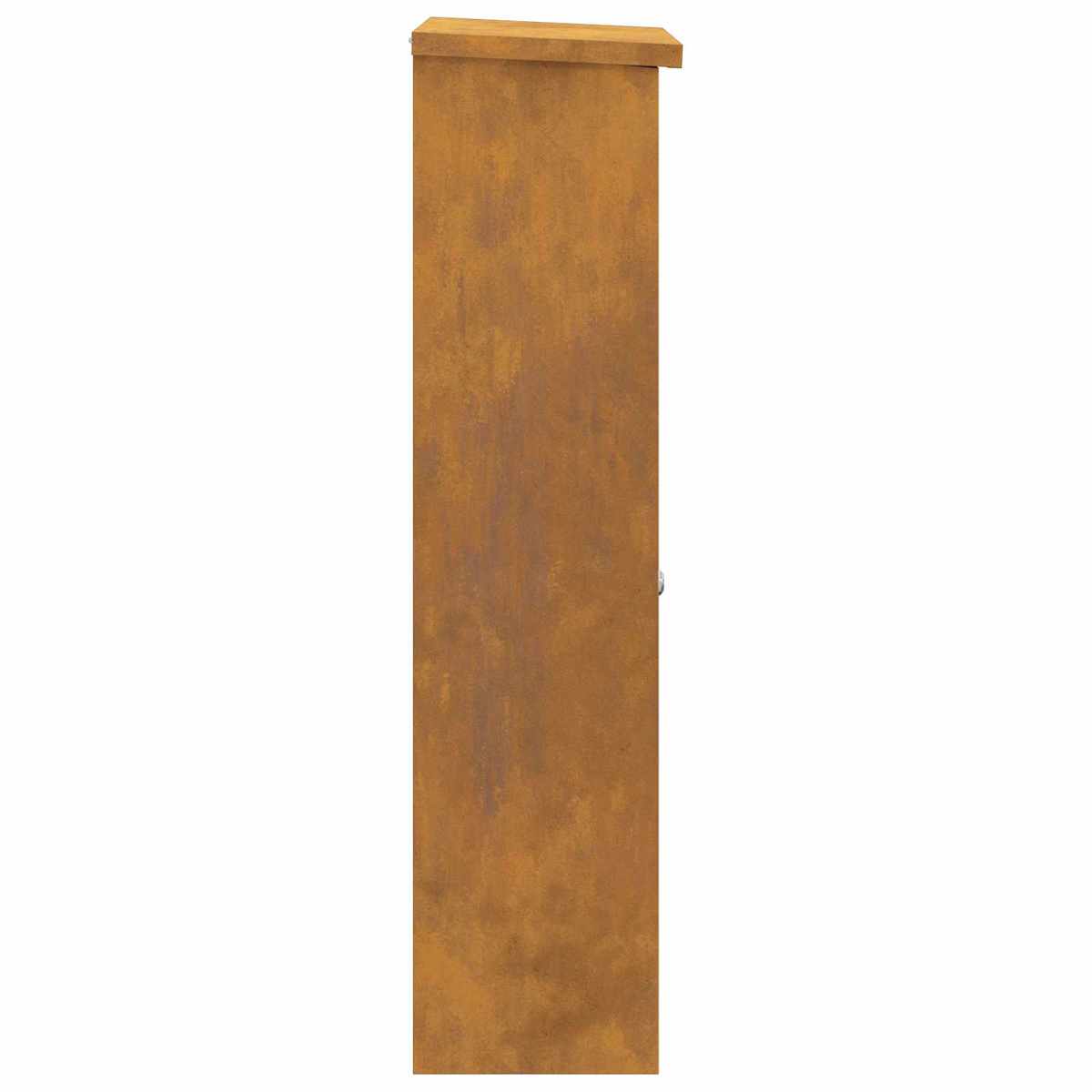 Pakke drop boks med dør Rusten 44,5 x 29 x 110,5 cm Cortenstål - Billede 7