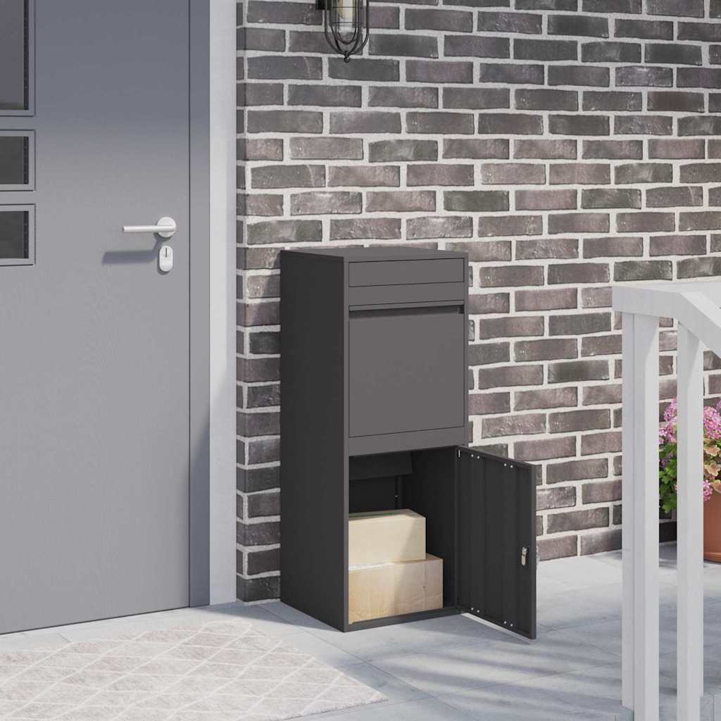 Pakket inwerp box Zwart 41 x 38 x 103 cm Staal