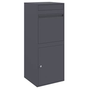 vidaXL Pakiautomaat ladustamisega Antratsiit 41 x 38 x 103 cm Teras