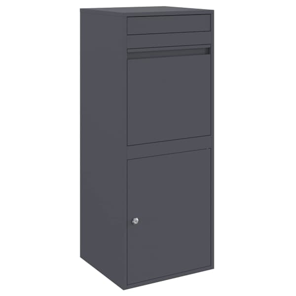 vidaXL Pakiautomaat ladustamisega Antratsiit 41 x 38 x 103 cm Teras