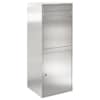 vidaXL Pakiautomaat uksega H&otilde;bedane 41 x 38 x 103 cm Roostevaba teras