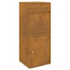 vidaXL Pakiautomaat Rooste 41 x 38 x 103 cm Ilmastikukindel teras