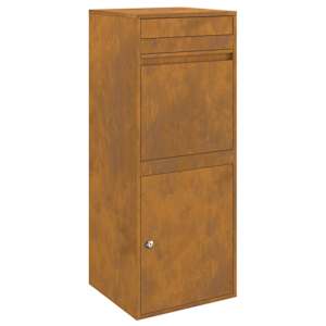 vidaXL Pakiautomaat Rooste 41 x 38 x 103 cm Ilmastikukindel teras