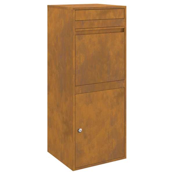 vidaXL Pakiautomaat Rooste 47,5 x 38 x 59 cm Ilmastikukindel teras