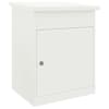 vidaXL Pakiautomaat ladustamisega uksega Valge 47,5 x 38 x 59 cm Teras