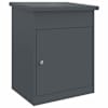 vidaXL Pakiautomaat ladustamisega Antratsiit 47,5 x 38 x 59 cm Teras